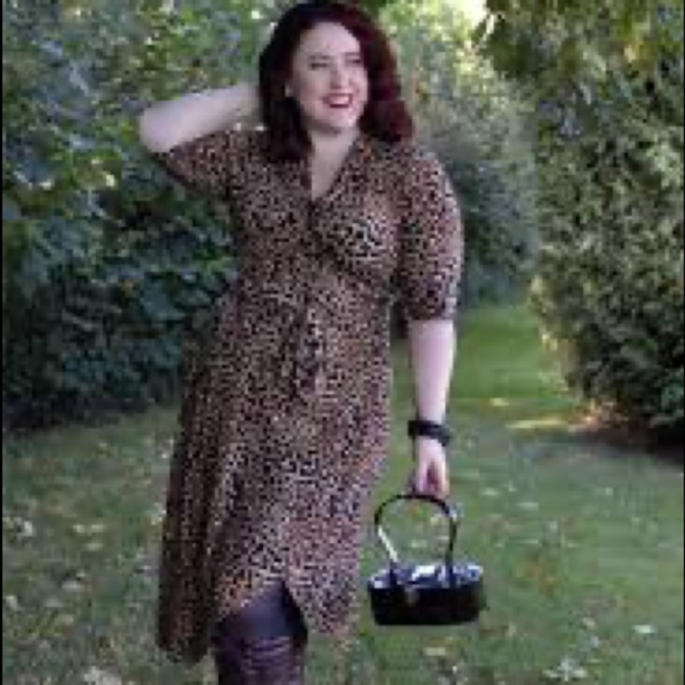 Joanie Leopard Print Wrap Dress